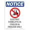 Signmission OSHA Notice, 7" Height, Electric Forklifts Sign With Symbol, 7" X 5", Portrait OS-NS-D-57-V-11631 - alternate 1